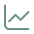 Line graph showing upward trend