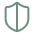 Half of a shield icon